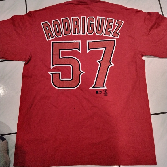 Los Angeles Angels "Rodriguez #57" Tshirt - Picture 2 of 3
